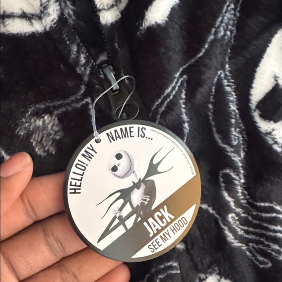 Disney The Burton’s Nightmare Before Christmas Jack Fleece Bodysuit SIZE XS - Picture 5 of 8